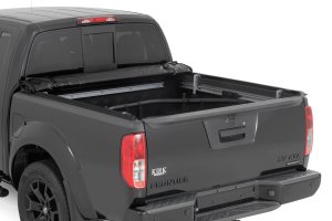 Nissan Frontier Soft Roll Up Bed Cover - Rough Country - Matte Black - '05-'21